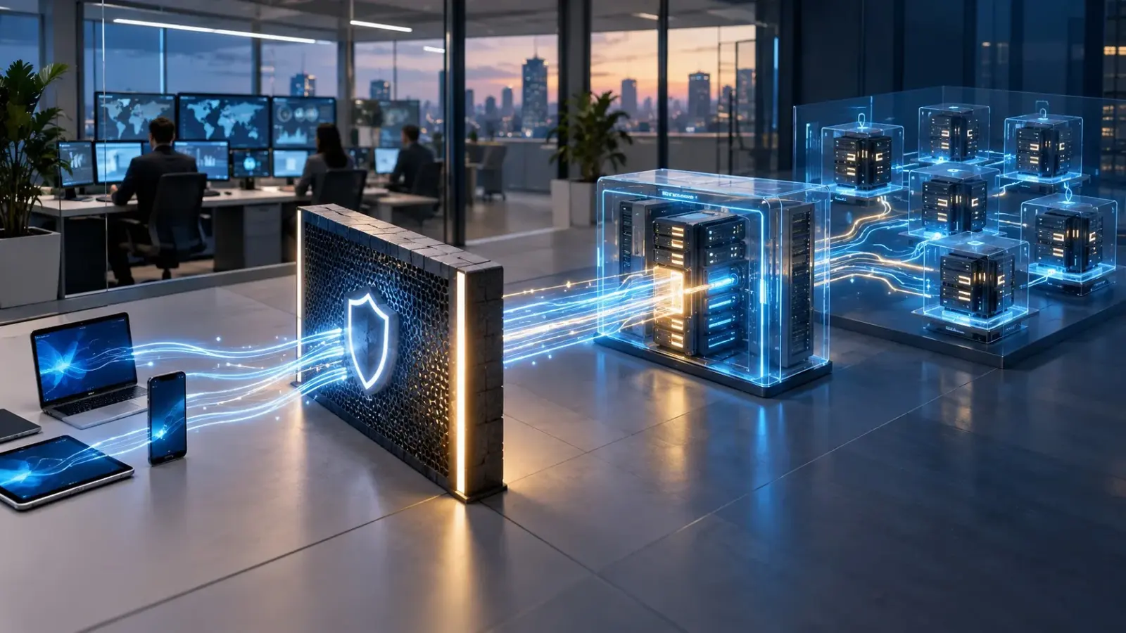 Architecture visuelle comparant reverse proxy, API gateway et service mesh pour les flux API.