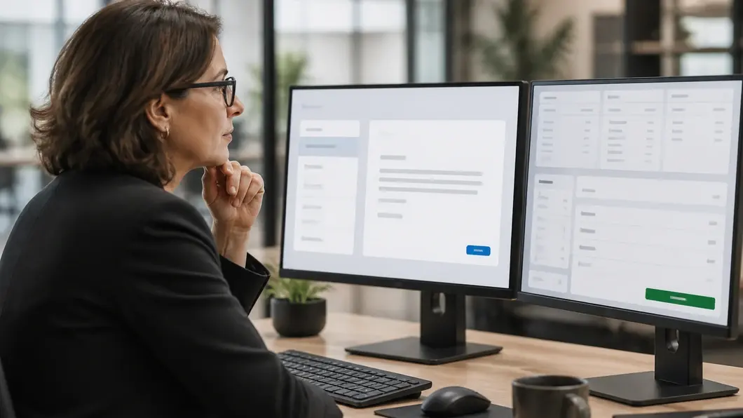 Responsable IT validant une action préparée par un agent IA avec visibilité sur les droits et les données