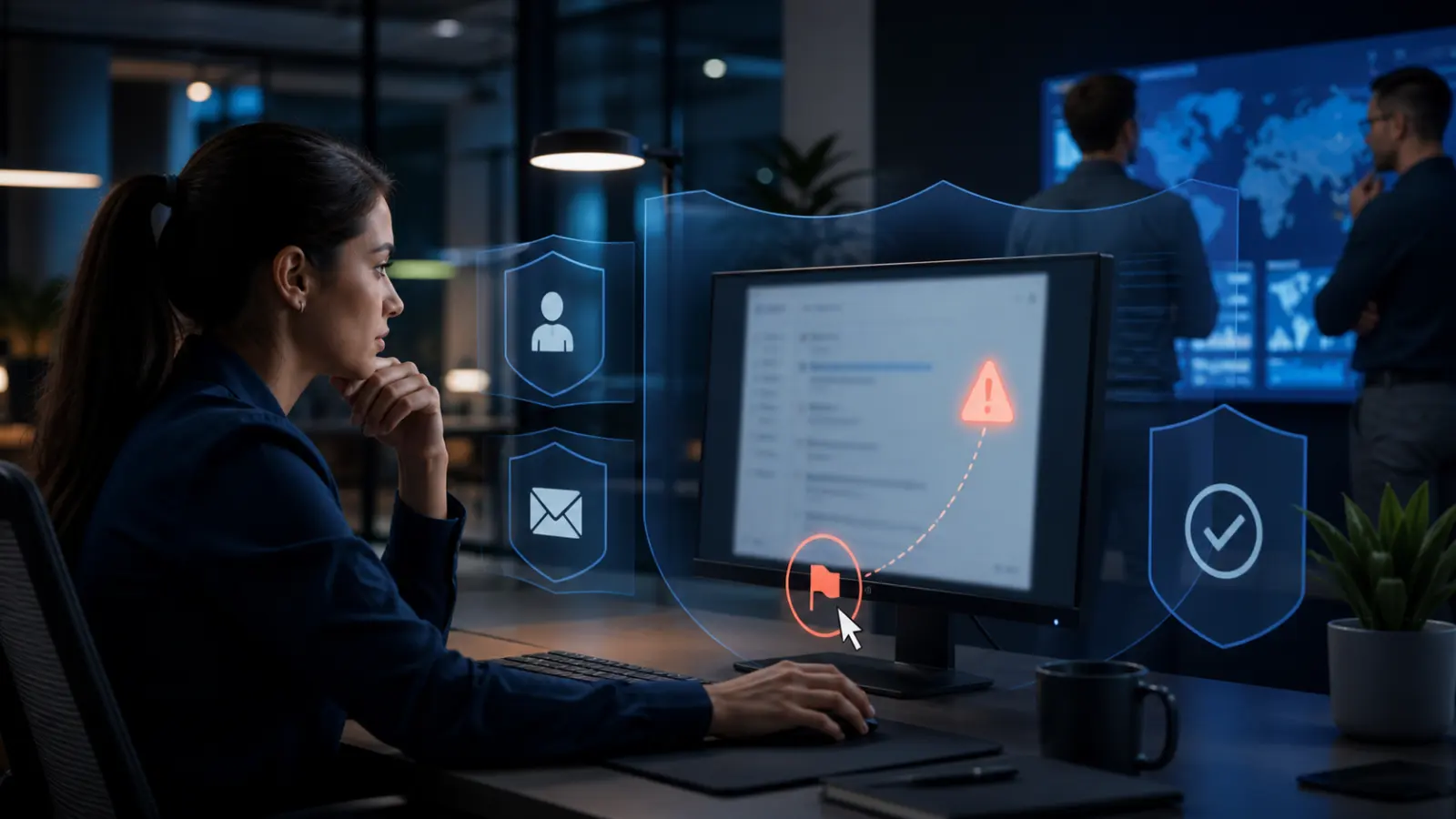 Illustration de l’article : Phishing : préparer l’entreprise avant le premier clic